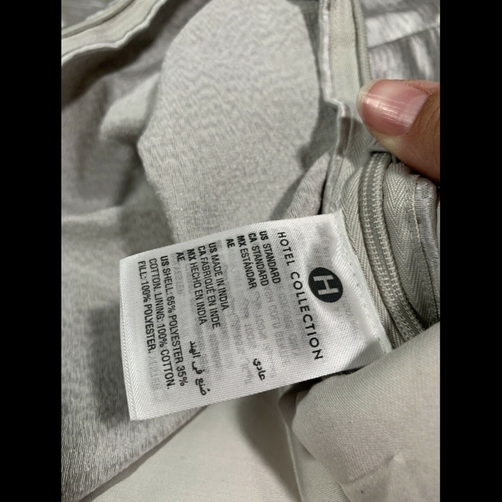NIB Hotel Collection Primativa Quilted (1) Standard Sham Pillow Case - Picture 3 of 12